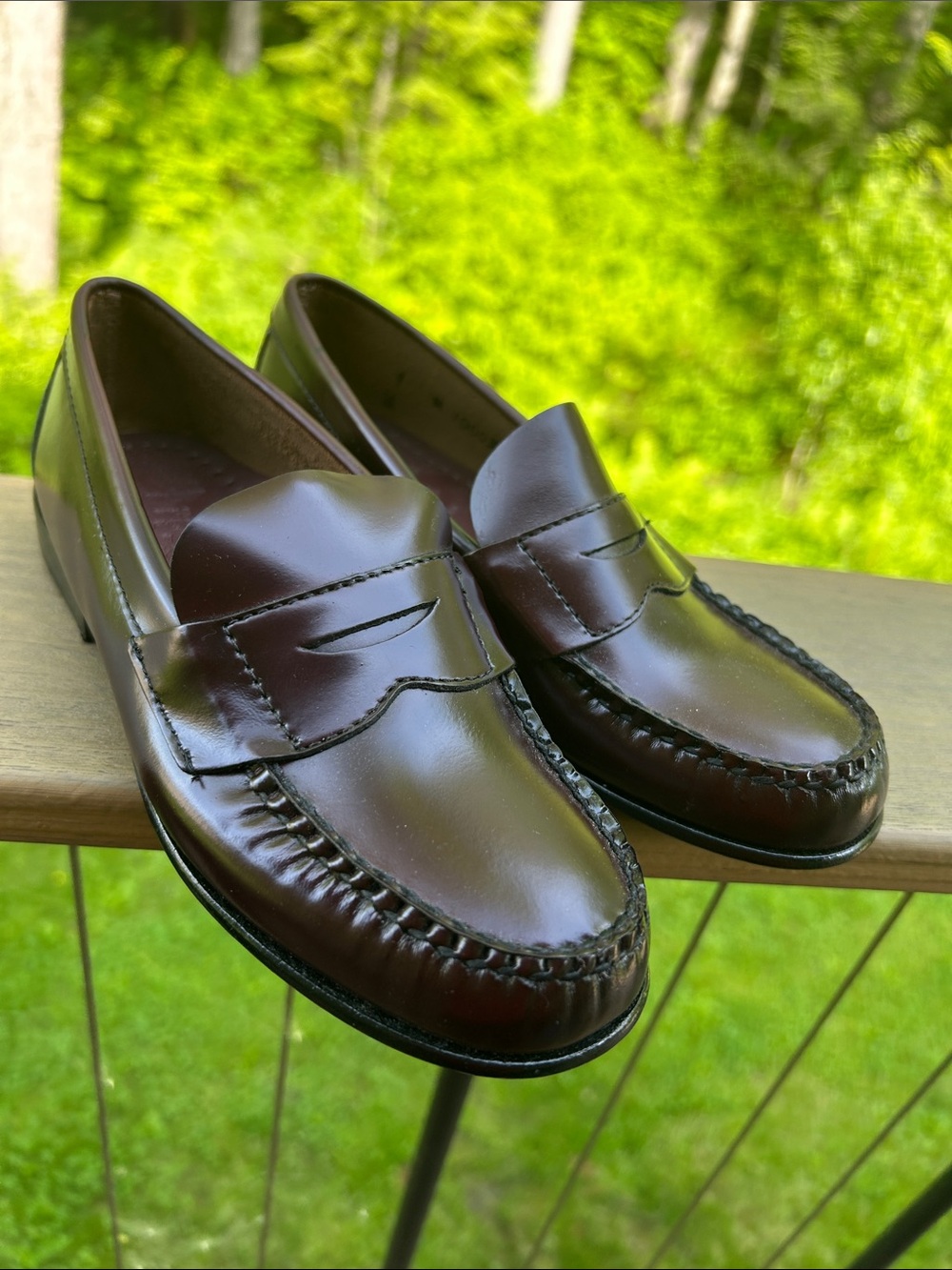 Boys Classic Brooks Brothers Penny Loafers in Cordovan